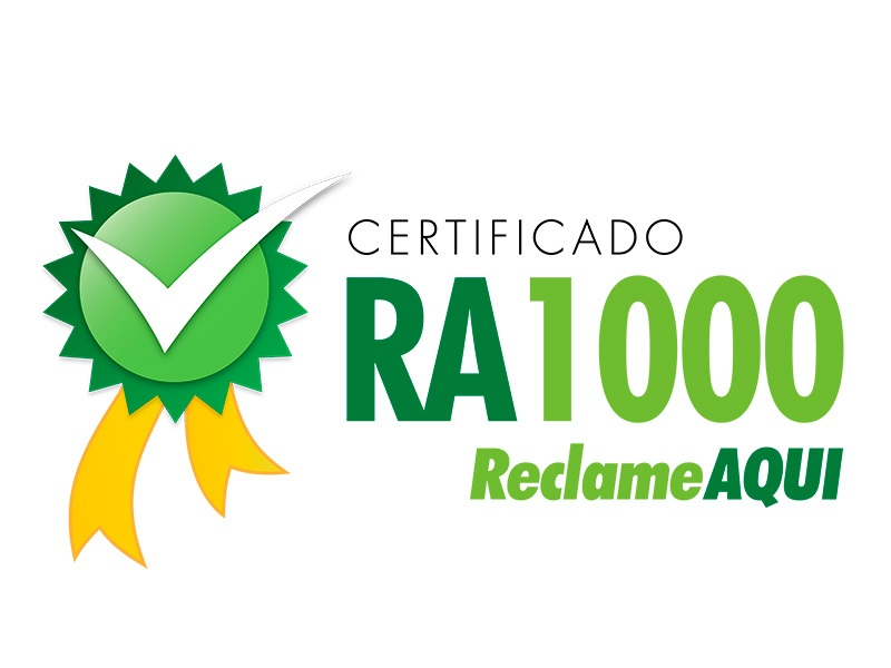 Selo RA1000 Reclame Aqui - Contador Direto