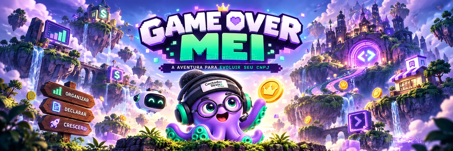 Arte oficial do jogo Game Over MEI